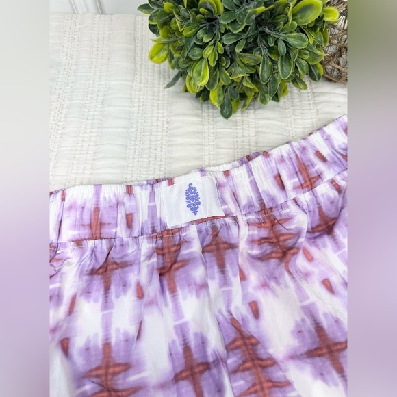 Free People FP Movement Printed Varsity Blues Short in Sand Storm Combo Size M - Picture 6 of 12